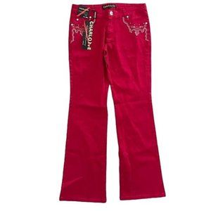 Charlotte USA Red Jeans, Western, Rodeo, Embellished